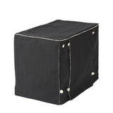 Black Twill with Rustic Life Toile Dog Crate Cover