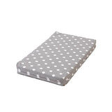 Grey Polka Dot Memory Foam Crate Pads with Waterproof Liner
