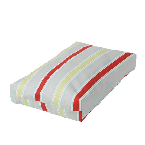 Washable Rectangular Dog Bed Cover Harmony Stripe Twill