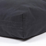 Washable Rectangular Dog Bed Cover -  Black Twill