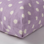 Rectangular Dog Bed Set - Polka Dot Lilac