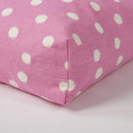Washable Rectangular Dog Bed Cover Polka Dot - Pink