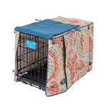 Sultan's Paisley w/ Aegean Green Dog Crate Cover