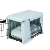 Washable Dog Crate Cover - Sky Gray