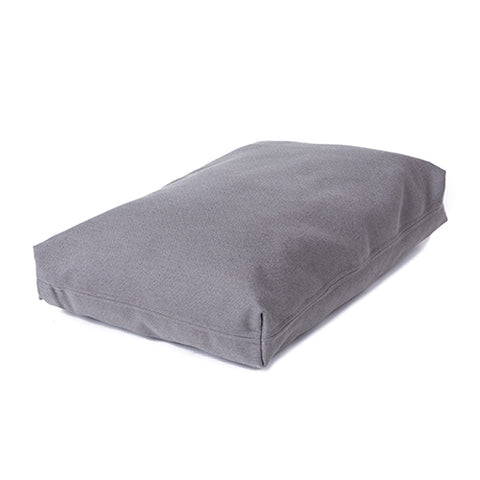 Washable Dog Bed Cover - Pewter Performance Fabric