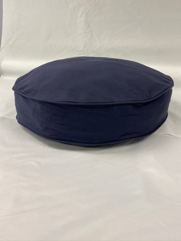 Round Dog Bed Cover - Navy Blue