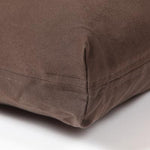 Washable Rectangular Dog Bed Cover - Dark  Chocolate Twill