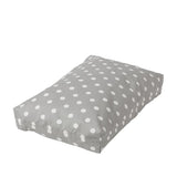 Rectangular Dog Bed Set - Polka Dot Grey