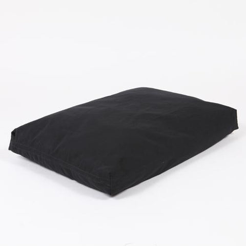 Washable Rectangular Dog Bed Cover - Black Twill
