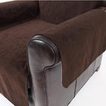 Crypton Chair Cover - Dark Chocolate Suede