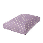 Rectangular Dog Bed Set - Polka Dot Lilac