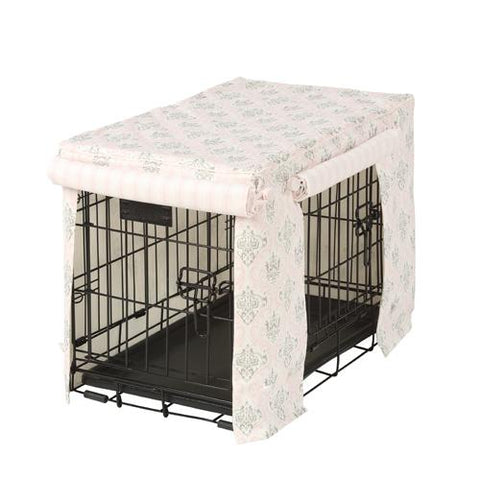 Custom Madison Bella Hayes Stripe Dog Crate Cover