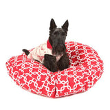 Square Link Round Dog Bed