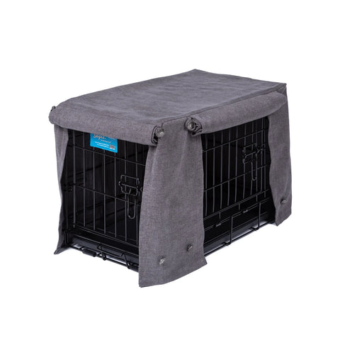 Washable Dog Crate Cover - Stone Gray